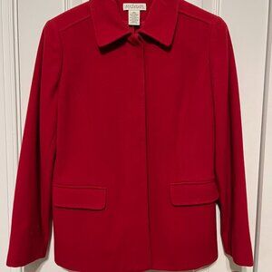 Red wool coat - size 6P